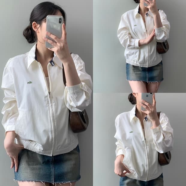 라코스테 블루종 자켓