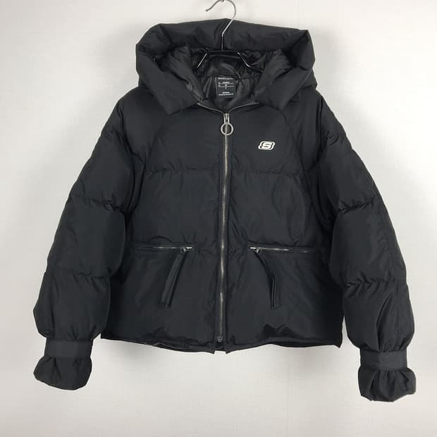 스케쳐스 오버핏 덕다운 패딩 점퍼 여성S