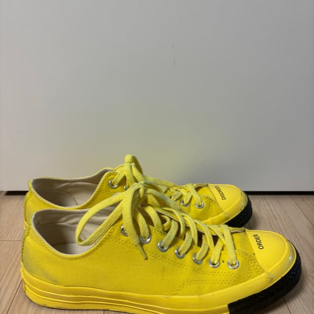 컨버스x언더커버 척70 로우 옐로우/블랙