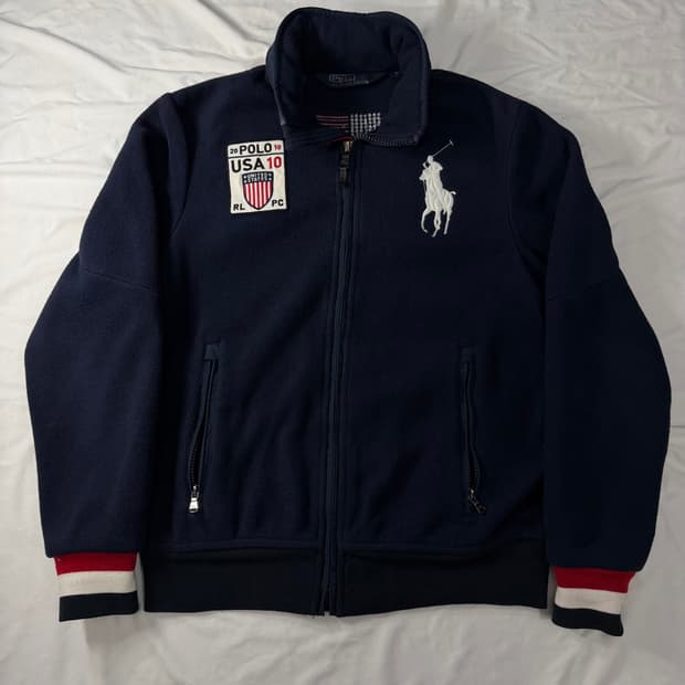 폴로 랄프로렌 빅포니 성조기 후리스 