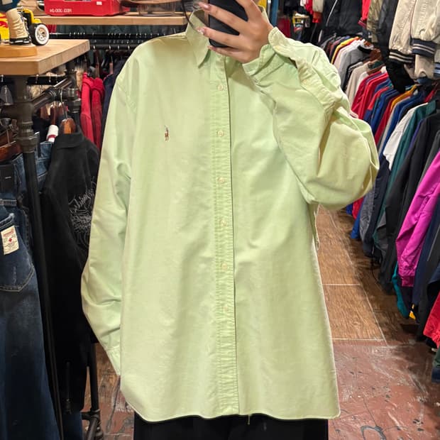 [HI] Polo 폴로 긴팔 셔츠 민트