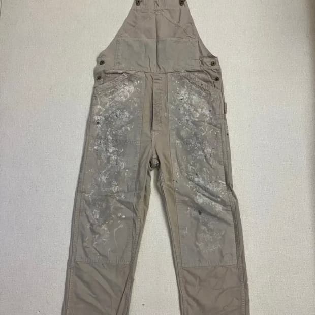 RRL PAINTED DOUBLE KNEE OVERALL