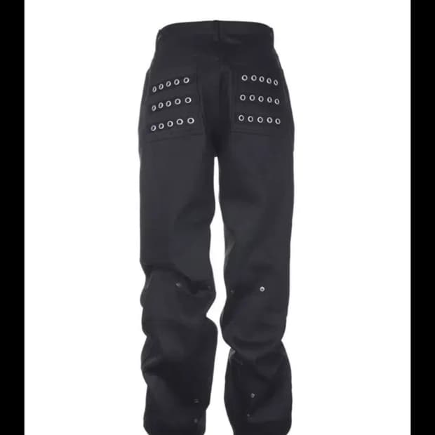 비엑세스 아일렛 데님 블랙바지 1사이즈에서2사이즈 교환하실분!!