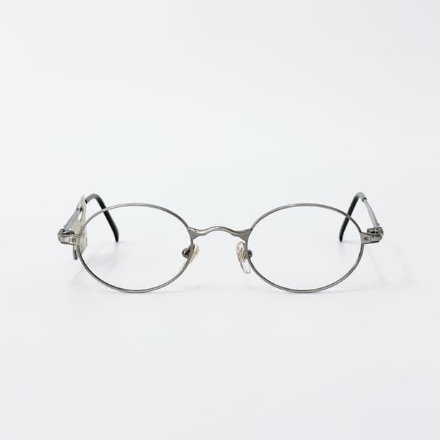 TOP 실버 오벌 메탈 데드스탁 빈티지안경
