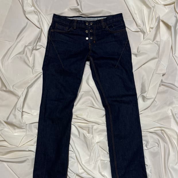 Number (N)ine Heart patch music denim