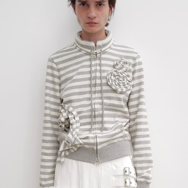 오픈와이와이 아플리케 집업 Gray