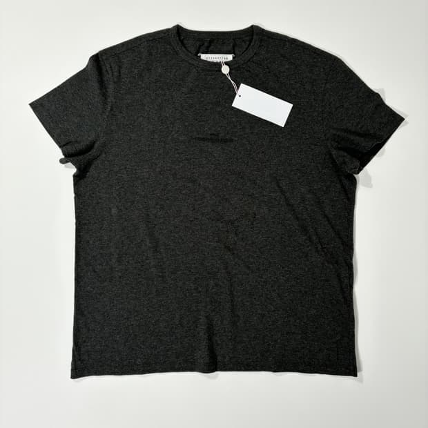 메종 마르지엘라 리버스 로고 티셔츠 차콜 50사이즈