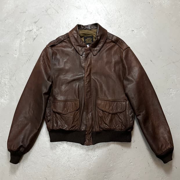90’s OG 아비렉스 A2 레더 자켓 봄버 자켓