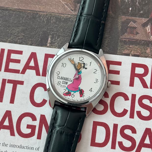 Seiko 세이코 ALBA Quartz Clarabelle cow