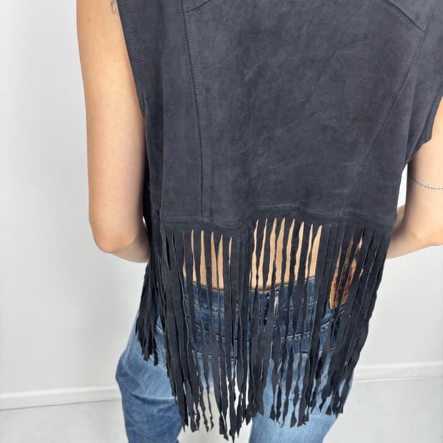 FRINGE SUEDE VEST