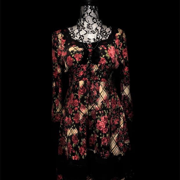 엑시즈팜 히메카지 갸루 플라워 원피스