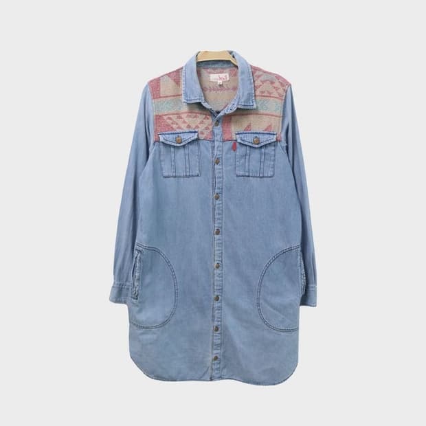 빈티지 청 원피스