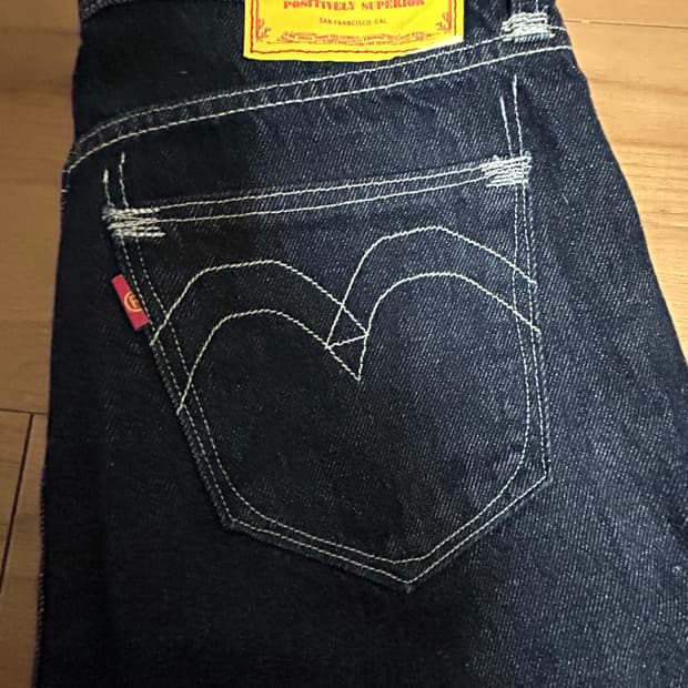 리바이스 레드 루즈 스트레이트 데님 26