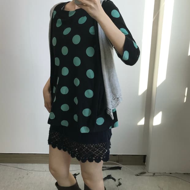 빈티지 레이어드 니트 베스트