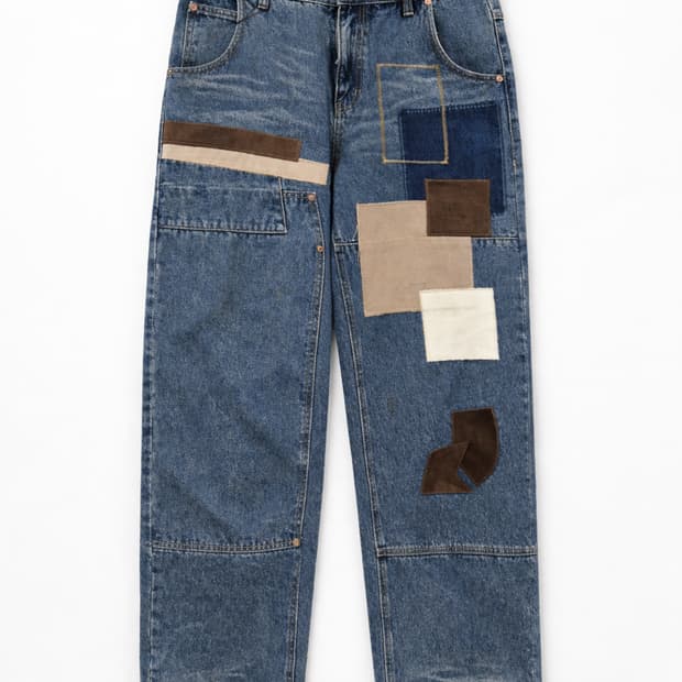 Andersson Bell 패치워크 와이드 데님 팬츠 M