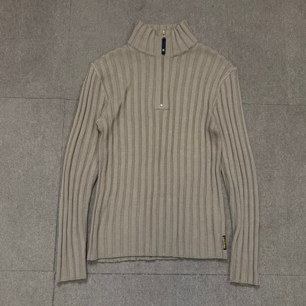 90s ARMANIjeans 알마니 반집업 골지 니트 맨즈