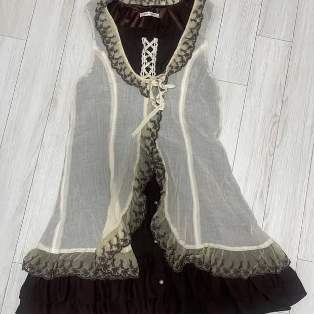 axes femme 엑시즈팜 레이스 뷔스티에 원피스 모리걸 갸루