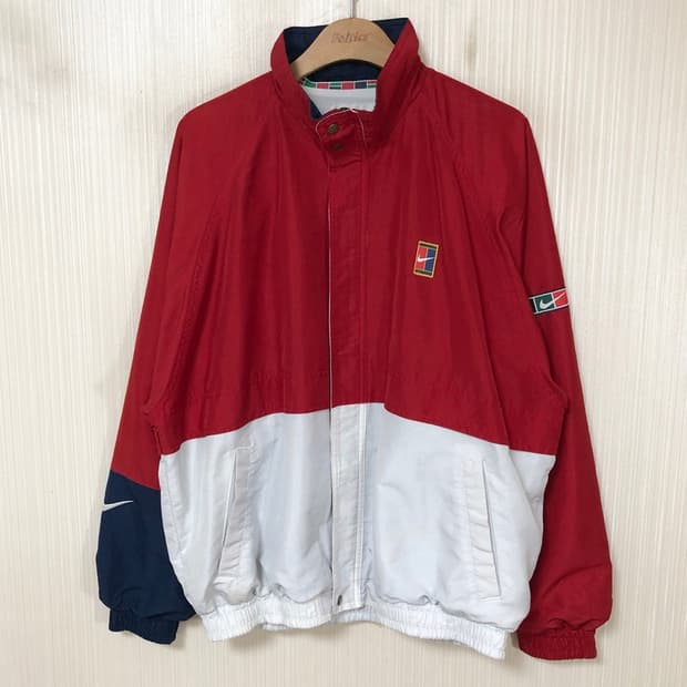 나이키 테니스코트 올드자켓/90's 나이키올드스쿨 점퍼 L