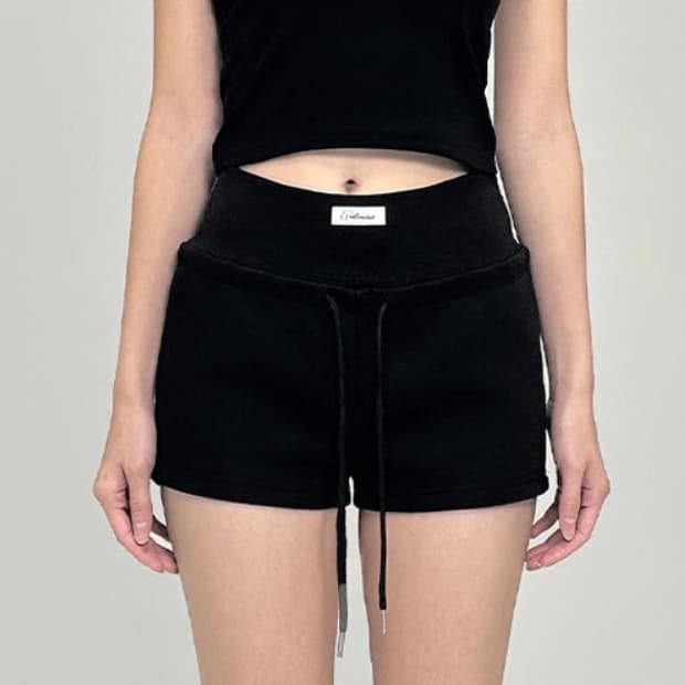 호디에 파르바 로고 라벨 숏츠 반바지