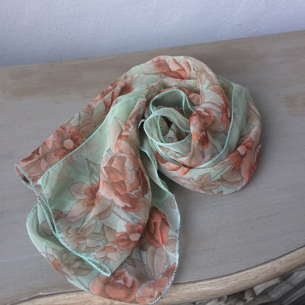 flower pattern scarf