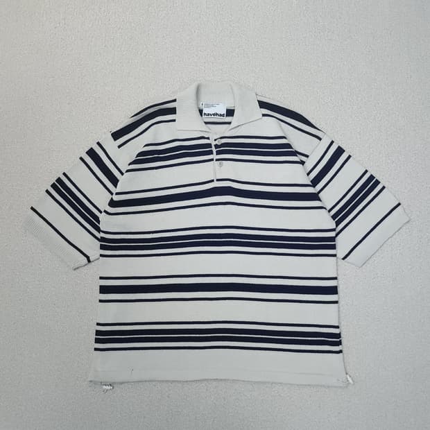 (2)해브해드 남자 스트라이프 카라티 반팔 니트 티셔츠 여름