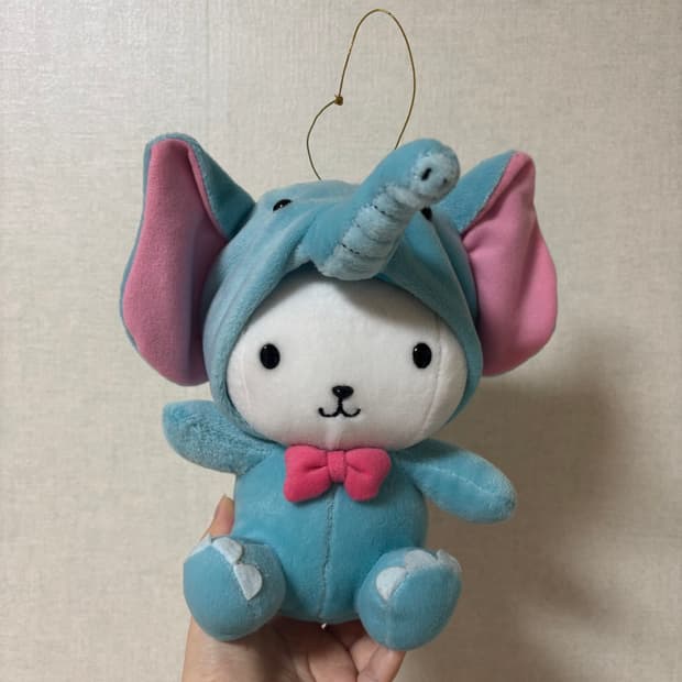 고전 빈티지 코끼리 우사스킨 인형