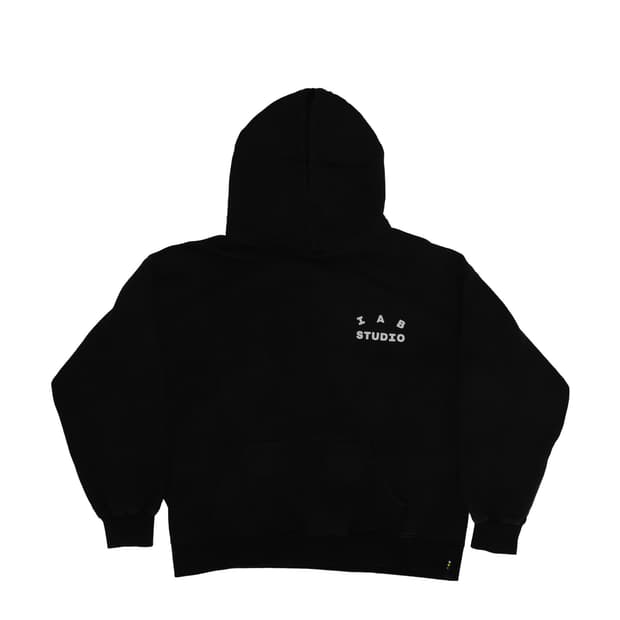 [정품]IAB 스튜디오 아치 레터링 후드티 블랙