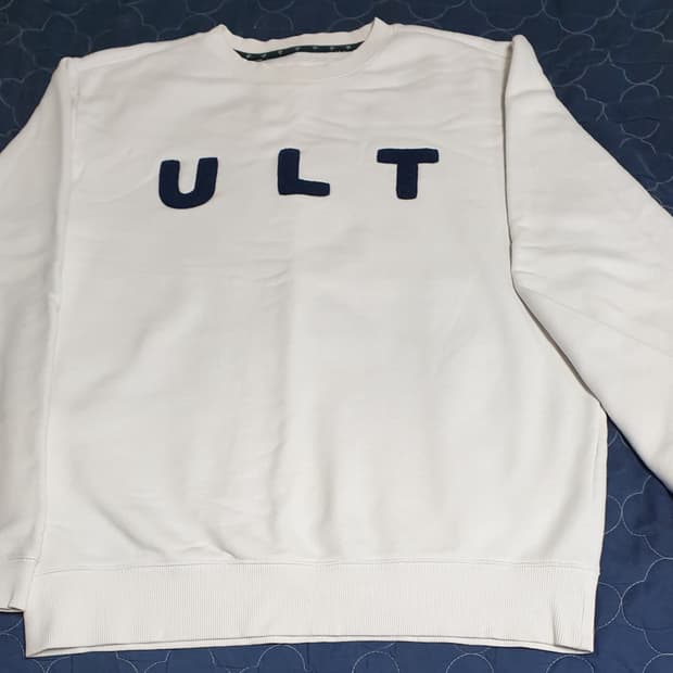 언리미트 기모 맨투맨 화이트 (S)