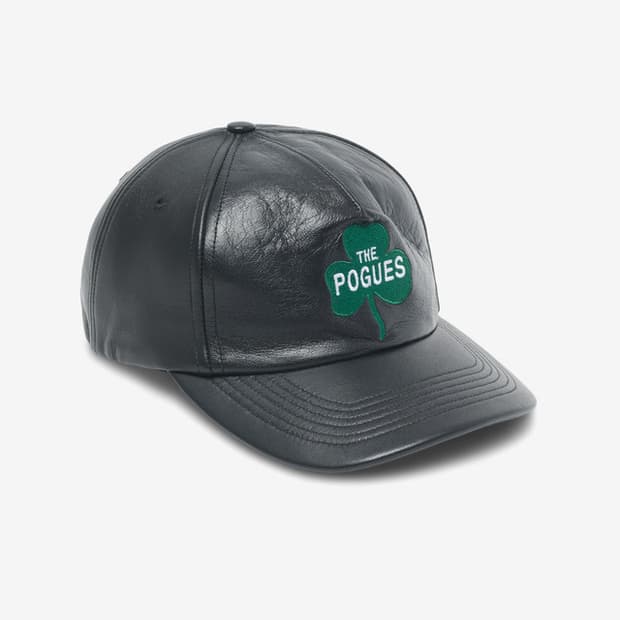 노아 x 포그스 5 패널 레더 볼캡 블랙