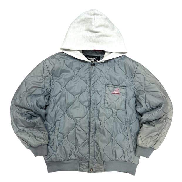 폴로 빈티지 성조기 후드 퀼팅 자켓(L)