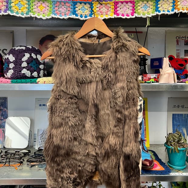 Vintage Alpaca Fur Vest