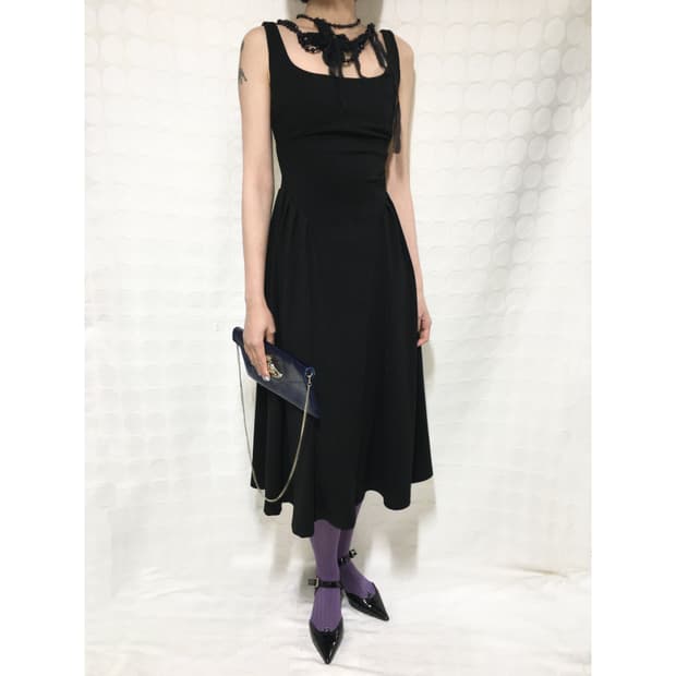 빈티지 드레이핑 원피스