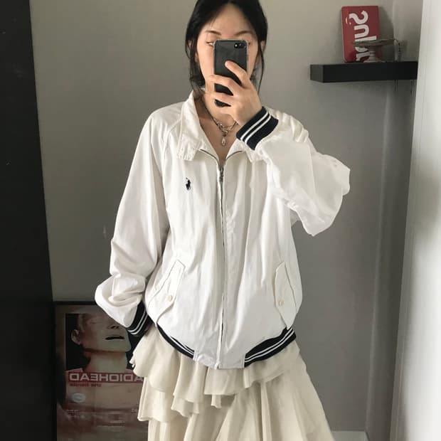 대장급 (주)두산 00년대 폴로 랄프로렌 코튼 면 바라쿠다 자켓 