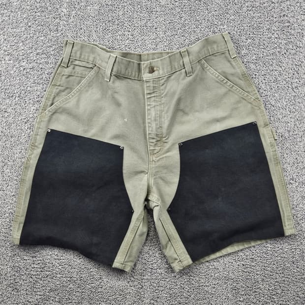 칼하트 덕캔버스 더블니 워크 쇼츠 반바지 커스텀 ( 36" )/11886