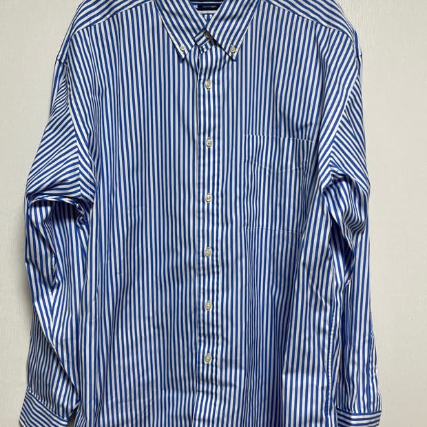 폴로 포플린 스트라이프 big shirt M