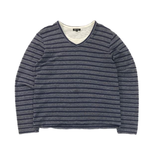 Beams layered stipe tee
