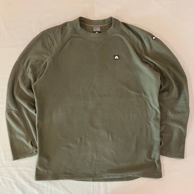 00s 나이키 ACG 플리스 웜업 스웻셔츠 카키 올리브