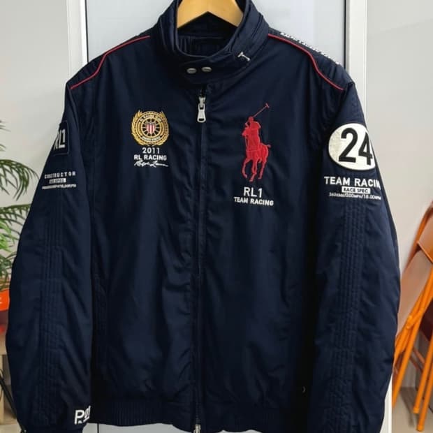 폴로 레이싱 봄버 자켓 USA