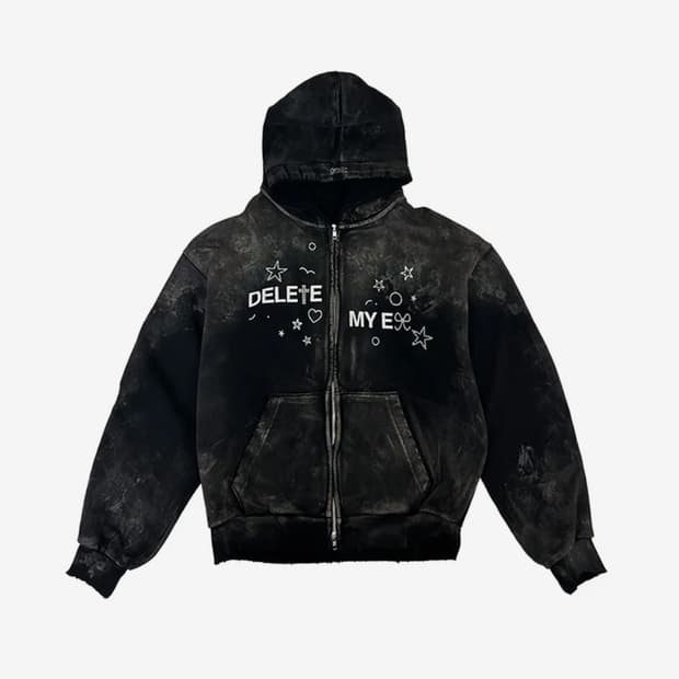 그레일즈 후드집업 DELETED MY EX ZIP HOODIE 