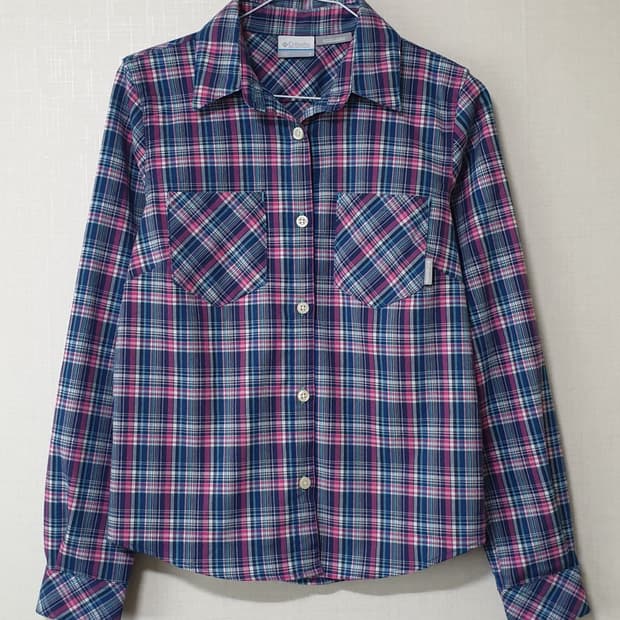 컬럼비아 여성 체크 남방 셔츠 S사이즈