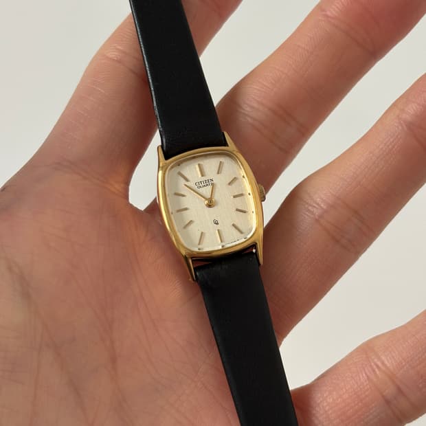 1980s CQ Gold Tank Ladies Quartz