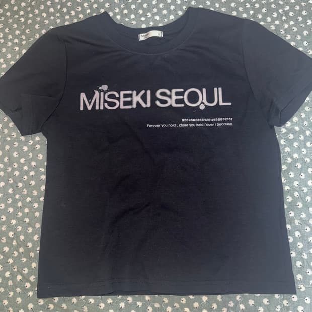 Miseki seoul 미세키 서울 블랙 반팔티