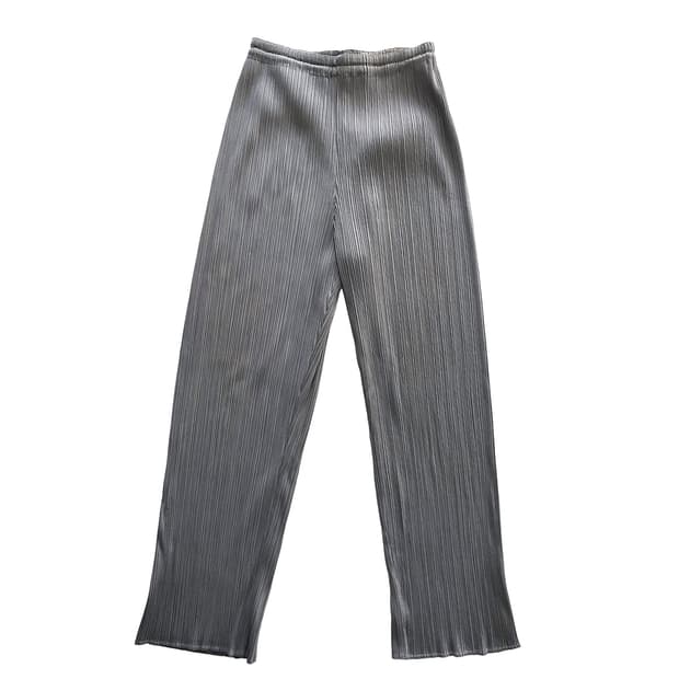 ISSEY MIYAKE PLEATS PLEASE gray pants