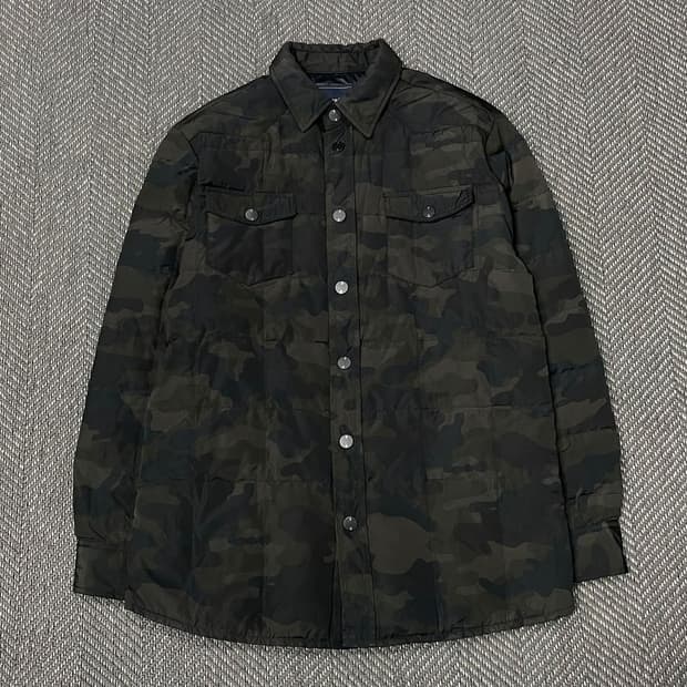 제냐 스포츠 밀리터리 패턴 다운재킷 v0157