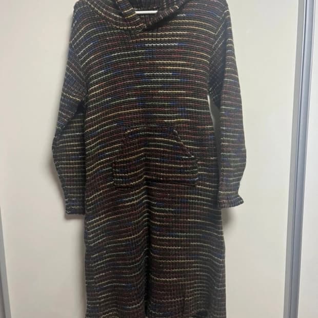 (반택포) 롱 믹스 후드 니트