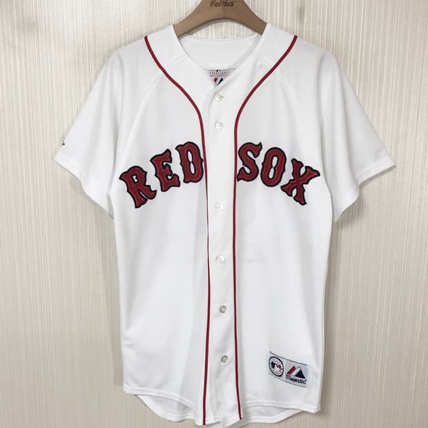 MLB 마제스틱 보스턴레드삭스 올드 홈유니폼/져지 S #34 오티즈
