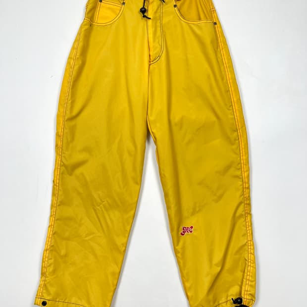 1990s Jaro USA 올드스쿨 나일론 스키 팬츠