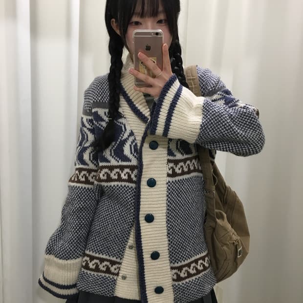 노르딕 숄카라 가디건