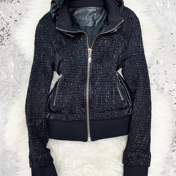 펑크 갸루 셔링 집업