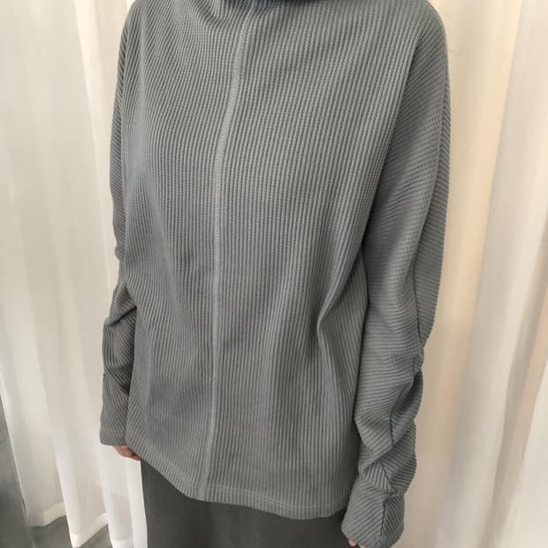 지초이 24-001 WAFFLE LONG SLEEVE (DOVE)